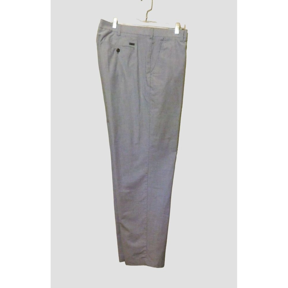 IZOD Pants 40x30 Actual W42 Light Blue Straight Leg Cotton Poly Blend